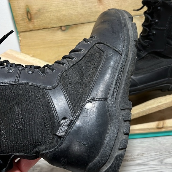 Danner Boots Men’s Size 11.5 D Lookout Side Zip 8” Tactical Work Boots Black - Picture 5 of 10